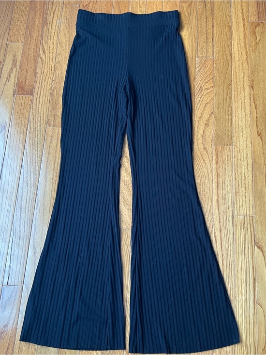 H&M Pants - H&M Black Ribbed Flare Pants